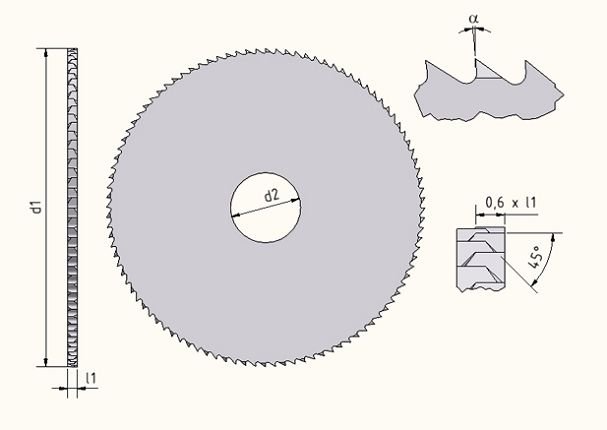 Hoja De Sierra Circular - Metal, Acero Corte Rápido - DMo 5, Dimensiones : 275 X 2,5 X 40 Mm